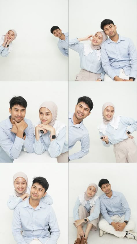 Couple Self Studio, Self Studio Couple Pose, Korean Self Photo Studio Pose Couple, Couple Self Photo Studio Ideas, Outfit Photo Studio, Couple Pose Studio, Couple Self Photo Studio, Gaya Foto Couple Studio, Couple Photobox