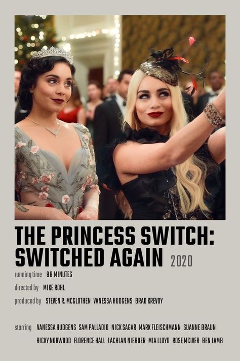 The Princess Switch Movie Poster, The Princess Switch Poster, The Christmas Chronicles Movie Poster, Princess Switch Aesthetic, The Princess Switch Aesthetic, Princess Switch Movie, Vanessa Hudgens Movies, Motivation Collage, Christmas Movie Poster