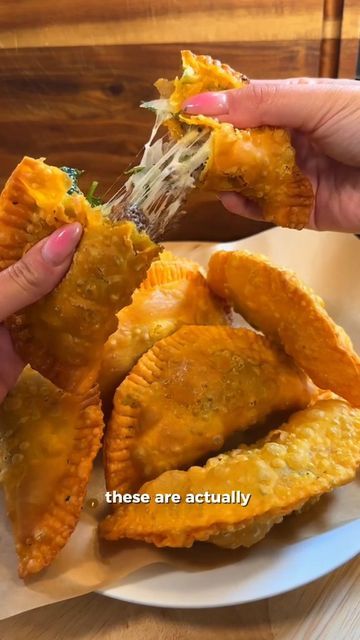 Birria Empanada, Crispy Birria Tacos, Birria Recipe Mexican Video, Mexican Empanadas, Disneyland Birria Tacos, Not Spicy Birria Tacos, Hispanic Kitchen, Empanadas Recipe, Hand Pies