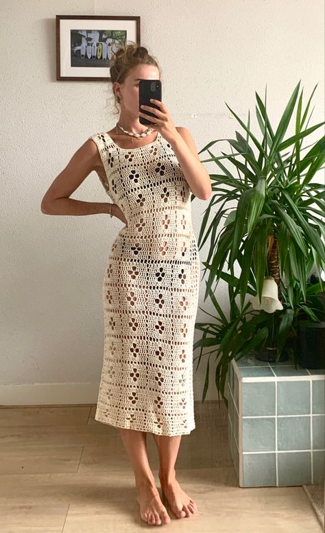 Crochet Dress Ideas, Crochet Summer Dress, Outfits For Women Summer, Floral Crochet Dress, Women Summer Outfits, Summer Outfits For Women, Crochet Maxi Skirt, Outfits Preppy, Crochet Maxi Dress