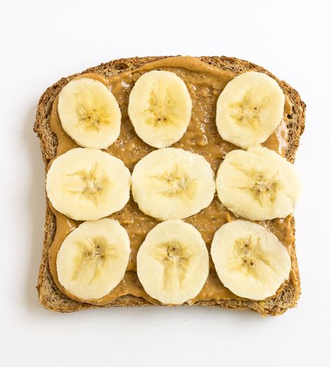 Peanut Butter Toast - Nourished by Nutrition Peanut Butter Toast Healthy, Peanut Butter Banana Toast, Workout Meals, Sprouted Bread, Peanut Butter Toast, Power Snacks, Easy Egg Recipes, Banana Toast, Peanut Butter Bread