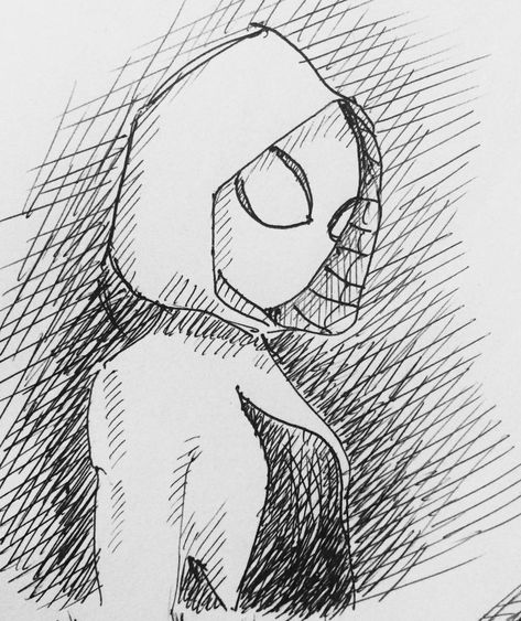 Spider Gwen Doodle, Ghost Spider Drawing Easy, Marval Pictures Drawing, Gwen Spiderman Sketch, Gwen Spiderverse Drawing, Miles And Gwen Drawing Easy, Spiderverse Drawing Easy, Gwen Stacy Sketch Drawing, Gwen Stacy Drawing Easy