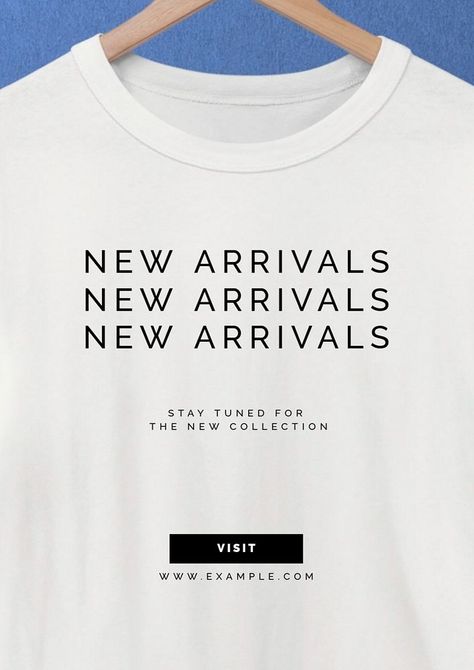 New arrivals poster template, editable text and design | premium image by rawpixel.com / dunno design lab Arrival Poster, Minimal Poster, Best Templates, Design Lab, Poster Template, Social Media Template, Poster Design, Template Design, Web Design