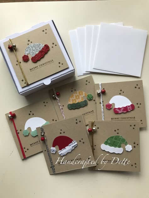 Handcrafted Christmas Cards, Xmas Gift Tags, 3x3 Cards, Xmas Tags, Simple Christmas Cards, Pizza Boxes, Gift Tags Diy, Christmas Card Art, Christmas Paper Crafts