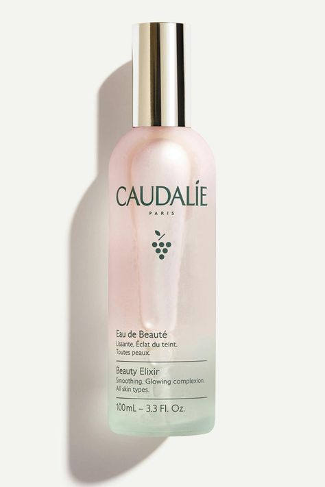 "Discover CAUDALIE Beauty Elixir! ✨ This vegan face mist enhances complexion glow and doubles as a makeup setting spray. Formulated with green grape and orange blossom water, plus essential oils like peppermint, rose, lemon balm, and rosemary, it hydrates and boosts radiance naturally. Elevate your skincare routine with CAUDALIE for dewy, refreshed skin!" Best Face Mist, Peppermint Rose, Caudalie Beauty Elixir, Green Grape, Orange Blossom Water, Face Spray, Beauty Elixir, Makeup Setting Spray, Facial Spray