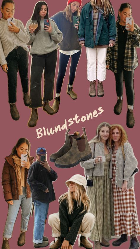 Cute Blundstone Outfits, Plus Size Blundstone Outfit, Styling Blundstones, Blundstone Women Outfit Winter, Blundstone Dress Outfit, Blundstone Outfit Winter, Style Blundstones, Blundstones Outfit, Christmas Tree Farm Outfit