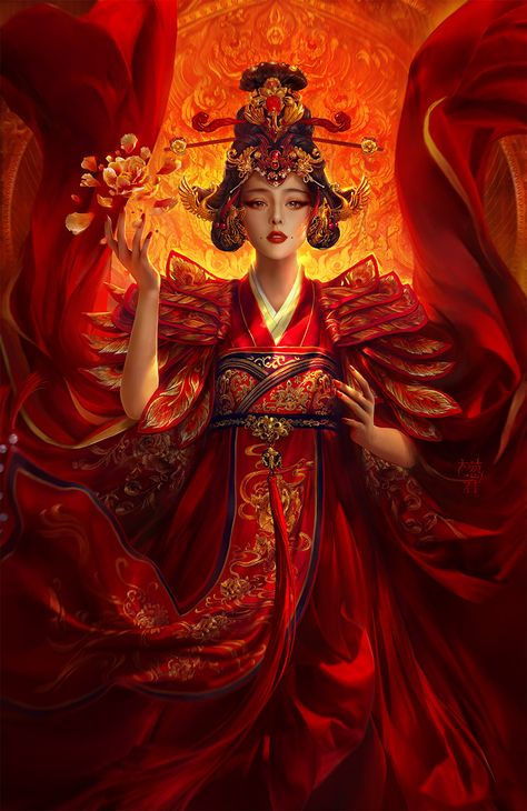 fanbingbing , Da congjun on ArtStation at https://www.artstation.com/artwork/OEeLe The Empress Of China, Chinese Empress, Empress Of China, Chinese Art Girl, Art Japonais, China Art, Arte Fantasy, 판타지 아트, Chinese Painting