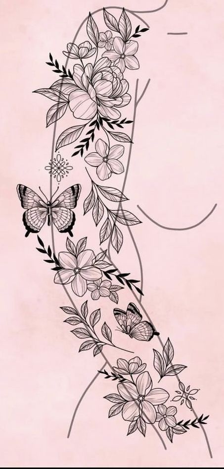 #CoolTattoos #TattooArt #InkMaster #TattooDesigns #InkedUp #TattooLovers #InkInspiration #TattooIdeas #CreativeInk #TattooStyle Tattoos That Incorporate Flowers, Daisy Flower Tattoos Sleeve, Simple 3x3 Tattoos, Floral Filler Tattoo Ideas Gap, Tattoo To Fill In Gaps, Sleeve Tattoo Stencils For Women, Are Tattoos For Women, Mom 2 Daughters Tattoos, Flower Tattoo Stencils Outline Design