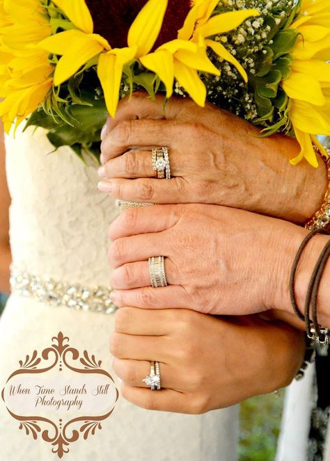 Three generations wedding photo with rings Generation Wedding Pictures, Wedding Photos Of Rings, Paperbag Jeans, Generation Photo, Wedding Picture Poses, Engagement Ring Photos, Wedding Photos Poses, Cute Wedding Ideas, Fun Wedding Photography