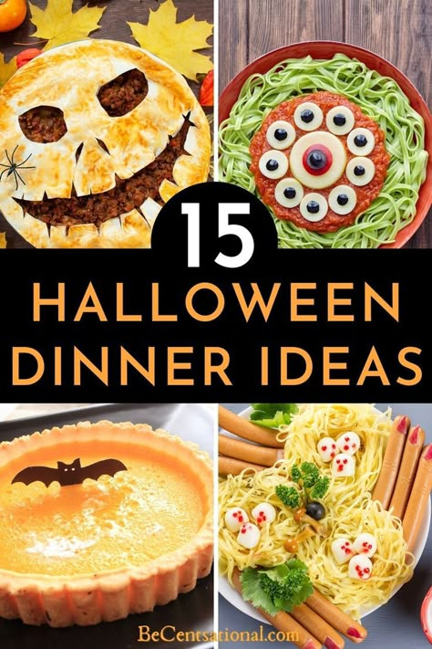 Halloween Soup, Halloween Dinner Ideas, Halloween Food Dinner, Halloween Themed Food, Fun Dinner, Halloween Dishes, Fun Halloween Food, Halloween Food Treats, Halloween Baking