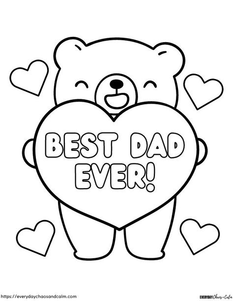 Free Father's Day Coloring Pages Rainbow Canvas, Free Printable Cards, Father's Day Cards, Coloring Pages Printable, Cards Ideas, Family Day, Printable Cards, To Color, Free Printable