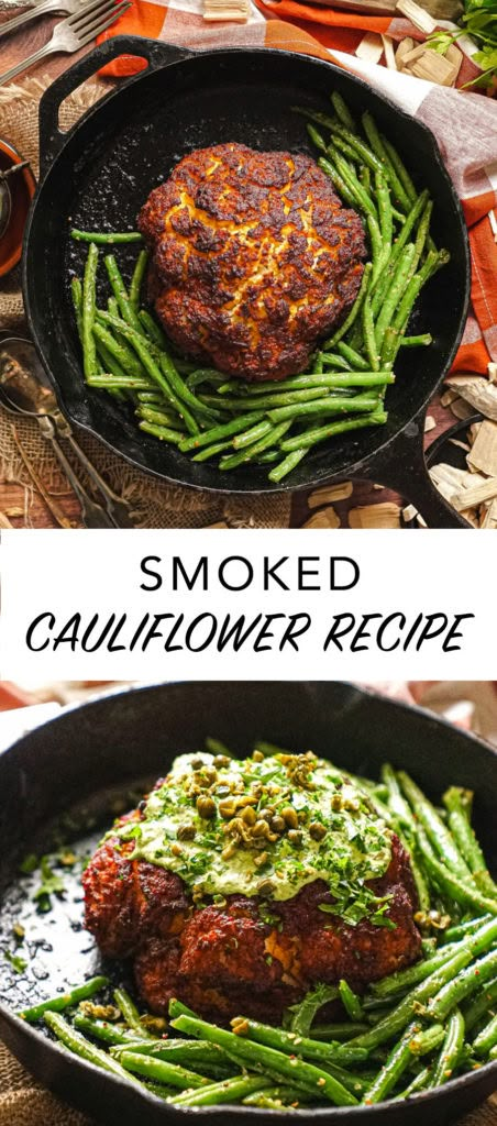 Smoked Cauliflower, Vegan Barbecue Recipes, Whole Cauliflower, Smoked Vegetables, Edgy Veg, Traeger Recipes, Cauliflower Recipe, Smoker Recipes, Smoked Food Recipes