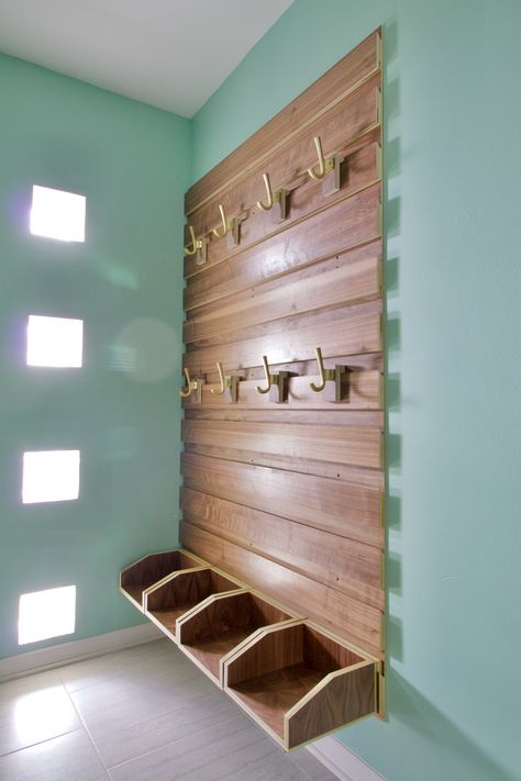 French Cleat Entryway Wall – Burritos and Bubbly French Cleat Ideas, French Cleat Wall, Cleat Storage, French Cleat Storage, Cleat Wall, French Cleat System, French Cleats, Closet Storage Systems, French Cleat