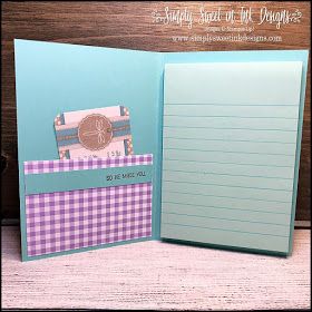 Simply Sweet in Ink Designs: Make It Monday: Floral Notepad Holder Notepad Holder Diy, Floral Notepad, Note Pad Covers, Make It Monday, Wink Of Stella, Sweet Lady, Diy Holder, White Ribbon, Pad Cover