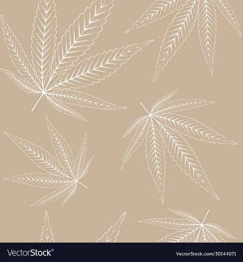 Leaves Seamless Pattern, Leaf Artwork, Hemp Leaf, Leaves Illustration, Pattern Seamless, Seamless Pattern Vector, Pattern Vector, Pattern Download, Leaf Pattern