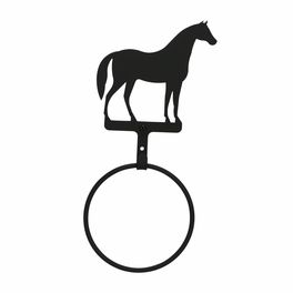 Horse Bath Hardware Ring Towel Holder, Saddlebred Horses, Standing Horse, American Saddlebred Horses, Iron Home Decor, Equestrian Shop, Bathroom Holder, Cowboy Decor, Elegant Horse