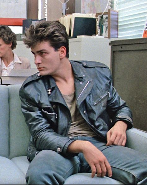 Charlie Sheen in Ferris Bueller's Day Off (1986) Tiger Blood, John Hughes Movies, Ferris Bueller’s Day Off, Ferris Bueller's Day Off, Ferris Bueller, Classic Motorcycle, Charlie Sheen, 80s Movies, Marlon Brando