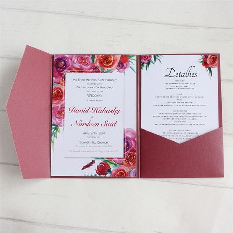 Smarter Shopping, Better Living! Aliexpress.com Blank Wedding Invitations, Invitation Card Party, Pocket Wedding Invitations, Blush Pink Weddings, Wedding Programs, Personalized Prints, Pink Wedding, Personal Cards, Wedding Invitation Templates