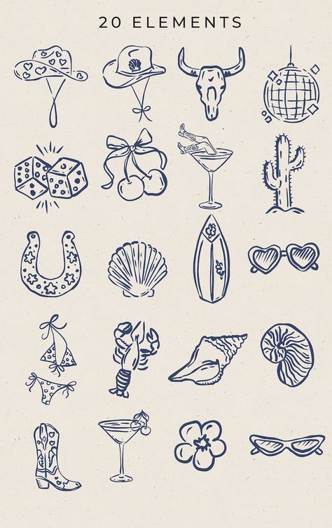 Cowboy Hat Tattoo, Simple Tats, Artsy Tattoos, Cowgirl Tattoos, California Tattoo, Country Tattoos, Cute Tats, Western Tattoos, Tattoo Flash Sheet