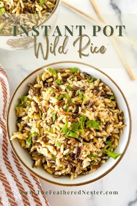 Instant Pot Wild Rice, Wild Rice Recipes, Cooking Wild Rice, Rice Side, Rice Side Dishes, Easy Side Dish, Red Rice, How To Cook Rice, Wild Rice