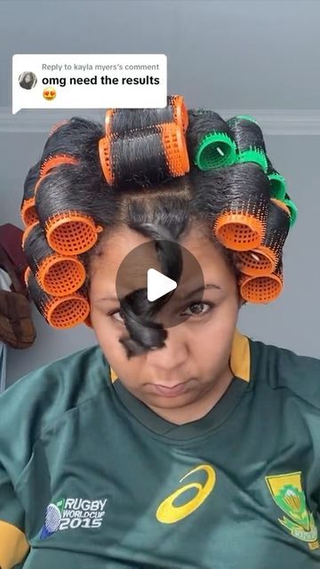 Short Roller Set Black Hair, Roller Curls Black Women, Natural Hair Flexi Rods, Set Hairstyles, Roller Set Natural Hair, Rod Curls, Flexi Rod Curls, Nadula Hair, Roller Set Hairstyles