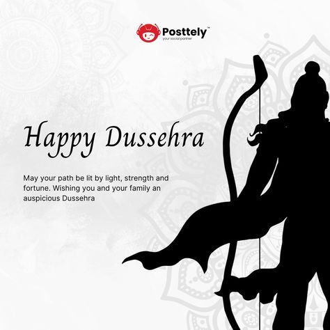 May this Dussehra bring you the strength to overcome challenges and the courage to face your fears. Let's celebrate the triumph of good over evil together!

#Dussehra #Vijayadashami #HappyDussehra #Posttely #GoodOverEvil #FestivalOfLights #Diwali Good Over Evil, Lord Ram, Face Your Fears, The Virtues, Happy Dussehra, A Better Tomorrow, Truth And Justice, Better Tomorrow, Festival Vibes