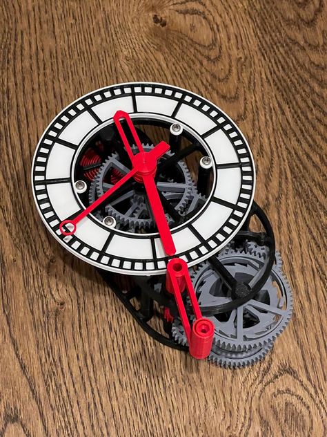 3D printed mechanical Clock with Anchor Escapement by TheGoofy - Thingiverse Mechanical Clock, Living Things, 3d Printer, 3d Printed, 3d Printing, Printer, To Create, Clock