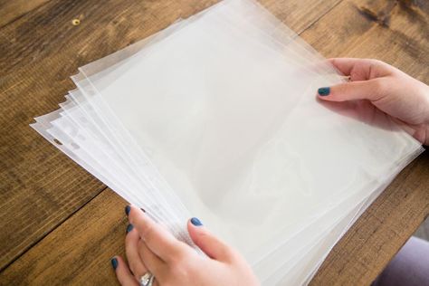 Sheet Protectors FTW Sheet Protector Ideas, Diy Command Center, Diy Spa Gifts, Family Management, Old Halloween Costumes, Binder Ideas, Make Business Cards, Hgtv Shows, Plastic Folders