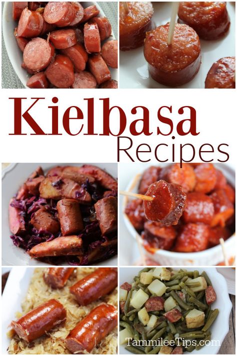 Fall Kielbasa Recipes, Polish Keilbasa Recipes, Keilbasa Recipes Appetizers, Kiabossa Recipes, Dishes With Kielbasa, Recipes With Polish Sausage Kielbasa, Kolbassi Recipes, What To Make With Kielbasa, Keibasa Sausage Recipes