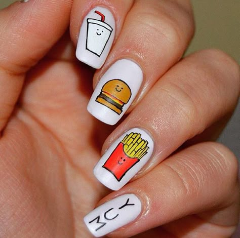 Mcdonalds Nails, Nail Art For Kids, Press Nails, Pretty Hands, Nail Art Tutorial, Art Tutorial, Nails Nails, Nails Art, Beauty Nails