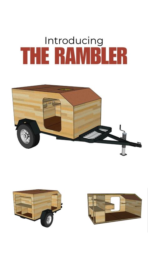 Diy Overland Trailer Plans, Harbor Freight Trailer Camper, Squaredrop Camper Plans, Homemade Camper Trailer, Diy Teardrop Camper, Jeep Camping Trailer, Micro Camper Trailers, Bicycle Camper, Diy Bicycle