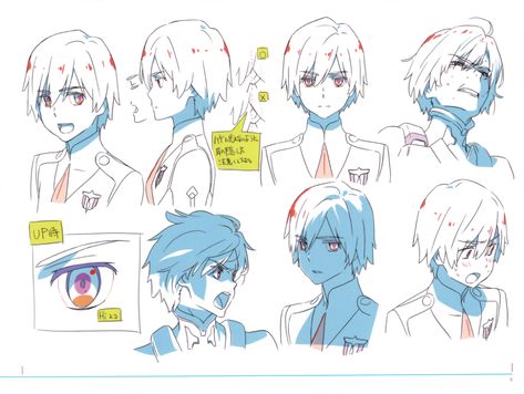 Darling In The Franxx Character Design, Anime Character Sheet, Animation Sheet, Character Turnaround, 얼굴 드로잉, 얼굴 그리기, Character Model Sheet, Character Design Sketches, Anime Expressions