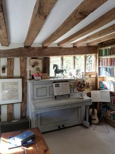 Piano Room Decor, Cottagecore Interior, English Cottage Interiors, English Country Cottages, Country Cottage Interiors, Period Living, English Country Cottage, Money Shot, Piano Room