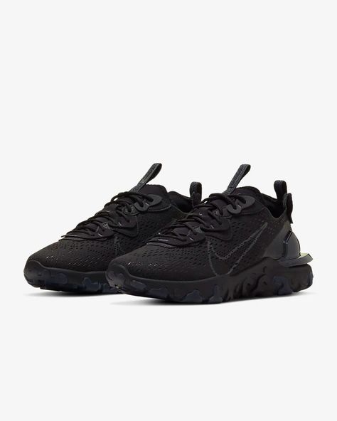 Nike React Vision Men's Shoe. Nike GB Nike React Vision, Shoe Nike, Men's Shoe, Nike React, Mens Nike Air, Triple Black, Nike Store, Air Jordan Sneaker, All Black Sneakers