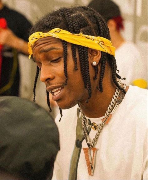 Asap Rocky Hair, Asap Rocky Braids, Men Braids Hairstyles, Rocky Outfits, Cornrows Box Braids, Drip Too Hard, Asap Rocky Fashion, Hair Like Wool, Super Short Haircuts