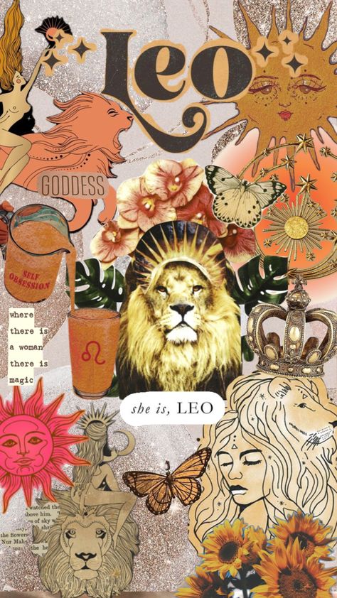 She is, Leo Leo Background Wallpapers, She Is Leo, Leo Season Aesthetic, Leo Zodiac Wallpaper Aesthetic, Leo Star Sign, Gold Wallpaper Iphone, Leo Birthday, 60th Birthday Invitations, Birthday Wallpaper