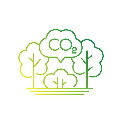 Vector carbon offset, co2 gas reduction ... | Premium Vector #Freepik #vector #co2 #carbon-dioxide #emission #carbon-emission Carbon Offset, Carbon Dioxide, Line Icon, Carbon Emissions, Premium Vector, Graphic Resources, ? Logo