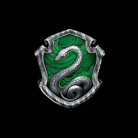 Logo Slytherin Symbols, Slytherin Symbol Drawing, Hp Logo, Slytherin Fashion, Slytherin Crest, Symbol Drawing, Flipagram Instagram, Images Harry Potter, Pixel Crochet