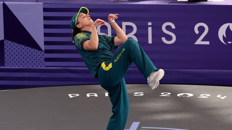 'Australian character' Raygun steals show in breaking's debut Olympics Costume, Carl Lewis, League Table, Dancers Outfit, American Rappers, Break Dance, Fantasy Football, Olympic Games, Olympia