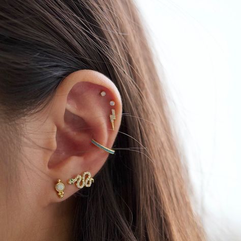 Cool Ear Piercings, Earring Hole, Wholesale Earrings, Opal Earrings Stud, Jewellery Earrings, Opal Studs, Bar Earrings, Everyday Earrings, Cartilage Earrings