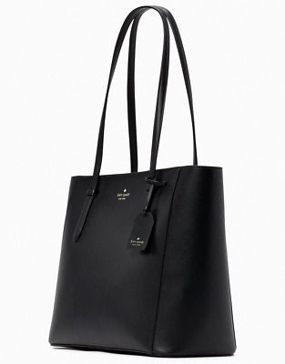 Trendy Fashion Kate Spade Schuyler Black Saffiano Tote K7354 NWT Bag Charm $359 Retail Price, Women's Bags Women's Bags, Bago, Pebbled Leather, Fashion Bags, Trendy Fashion, Bags Handbags, Women's Accessories, Belts, Kate Spade