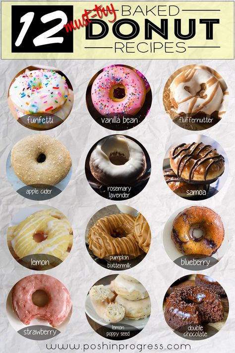 Baked Donut Recipes | LA lifestyle | Posh in Progress Donut Pan, Baked Donut, Kek Lapis, Doughnut Recipes, Homemade Donuts Recipe, Baked Donut Recipes, Baked Doughnuts, Donut Maker, Homemade Donuts