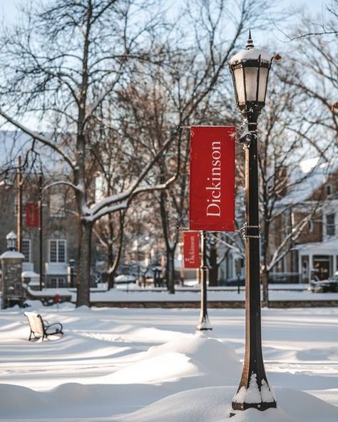 Dickinson College on Instagram: "🎶 Walking in a winter wonderland. 🎶 #DsonPhotos 📷: Rylan Good" Dickinson Poster, If You Were Coming In The Fall Emily Dickinson, Emily Dickinson Picture, Dickinson North Dakota, Dickinson College, Walking In A Winter Wonderland, Let Me In, Life Inspiration, Winter Wonderland