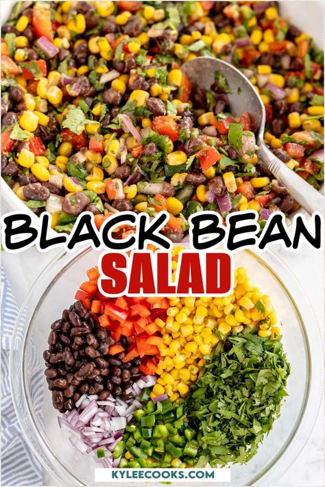 Bean Salad Dip, Black Bean Salad Recipe, Southwest Chicken Salad, Beet Salad Recipes, White Bean Salad, Watermelon Feta Salad, Healthy Low Calorie Meals, Black Bean Salad, Bean Salad Recipes