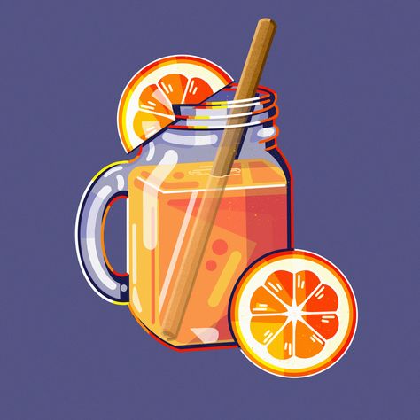 Juice Illustration Design, Juice Illustration Art, Orange Illustration Art, Fruit Juice Illustration, Orange Illustration Fruit, Orange Aesthetic Drawing, Orange Juice Drawing, Orange Juice Illustration, Orange Juice Art