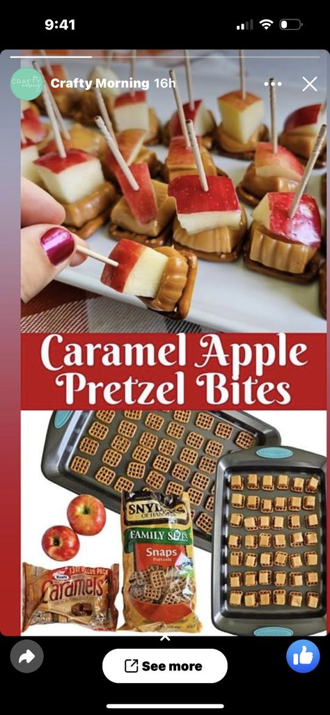 Apple Bites Recipe, Witchy Tea, Caramel Apple Bites, Caramel Apple Desserts, Apple Bites, Thanksgiving Snacks, Apple Bite, Fall Snacks, Sale Ideas