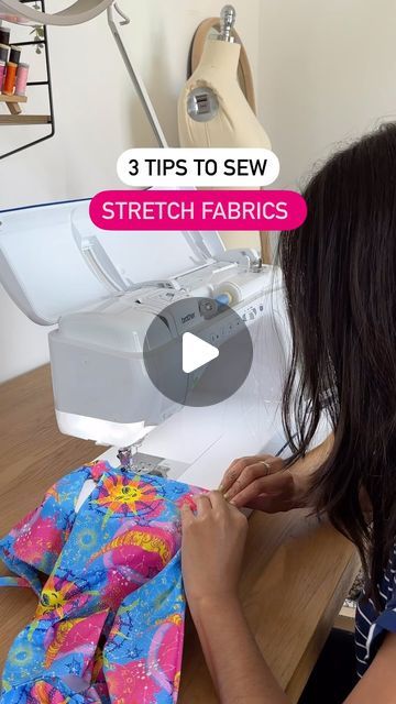 Tammy Johal on Instagram: "It’s not as tricky as you think! These three tips will help you sew with stretch fabrics easily 🫶🏽  I used this gorgeous foiled fabric from @funkifabrics to make the cutest swimsuit and love how it turned out!! 🔥 Using high quality fabric will make sewing with stretchy fabric so much easier and result in longer lasting handmade garments. Use the code: TAMMY15 for 15% off at @funkifabrics 🌞 #ad   #sewing #learntosew #funkifabrics #sewingpatterns #sewingproject #sewingtutorial #dressmaking #fashiondesign #howtosew #sewingtips #sewinghacks" How To Sew On Stretchy Fabric, How To Sew With Stretchy Fabric, Patterns For Stretchy Fabric, Tips For Sewing Stretchy Fabric, Sewing Stretchy Fabric Tips, Cute Swimsuits, Learn To Sew, Free Sewing, Dance Dresses