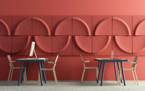 Products - Blå Station Texture Interior Design, Acoustic Ceiling Panels, Tan Walls, 3d Panel, Look Office, Wall Panel Design, Acoustic Design, Acoustic Panel, Wall Planner