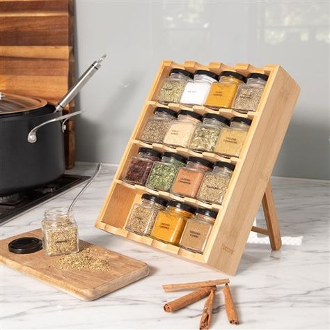 Things For Kitchen, Condiment Storage, Drawer Spice Rack, Accessories Organization, Spice Organizer, Food Business Ideas, Spice Market, Flat Decor, Kitchen Organizers