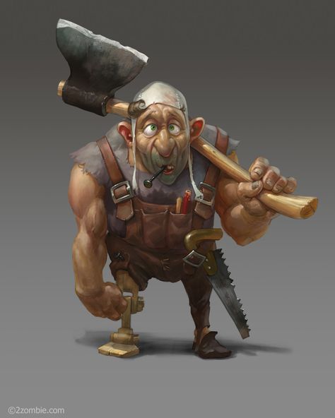 Carpenter, Oleg Matsokin on ArtStation at https://www.artstation.com/artwork/Lkv4A Carpenter Character Design, Toon Characters, Men Character, Fav Character, Aye Aye, Man Illustration, New Order, Man Character, Art Background